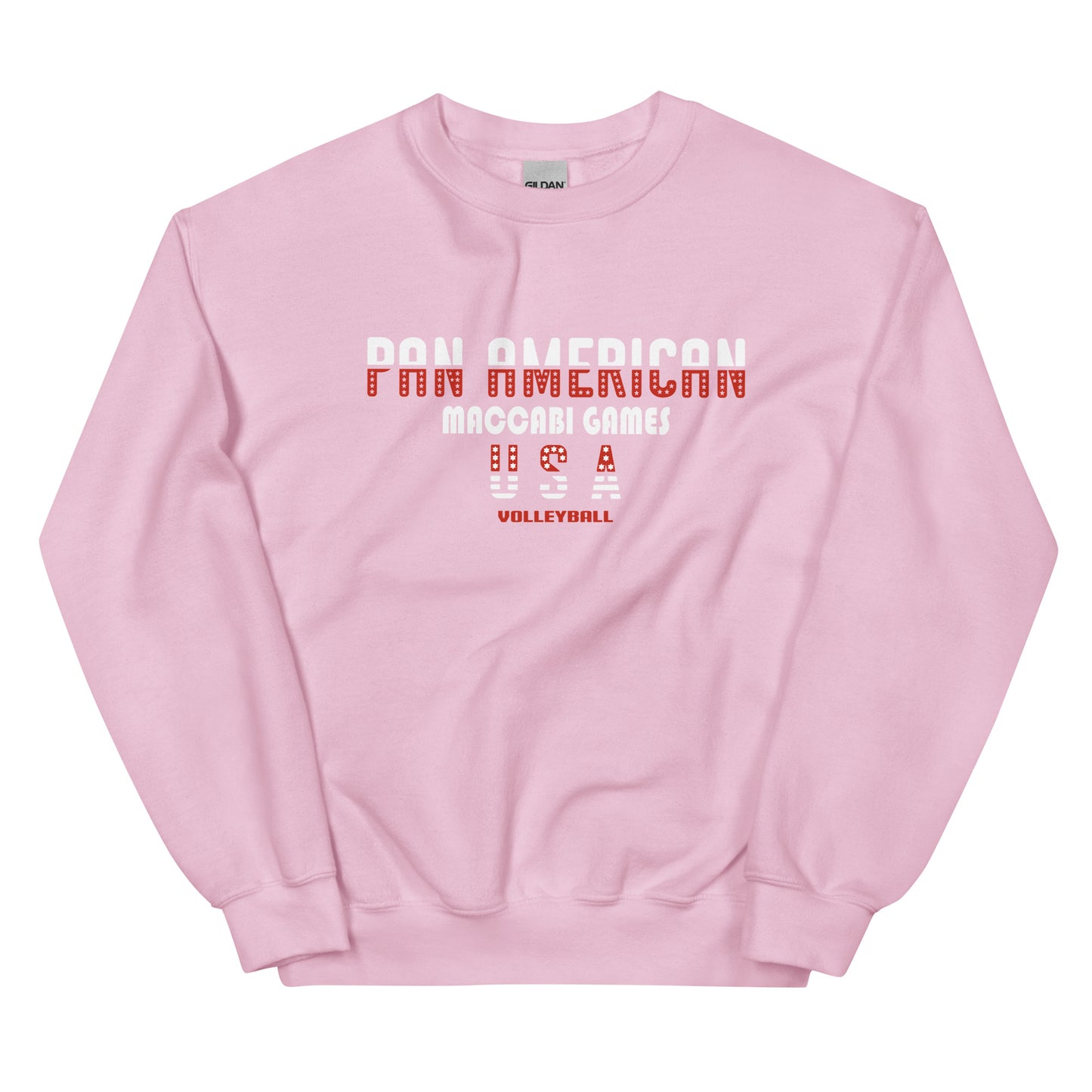 Unisex Sweatshirt red and white design