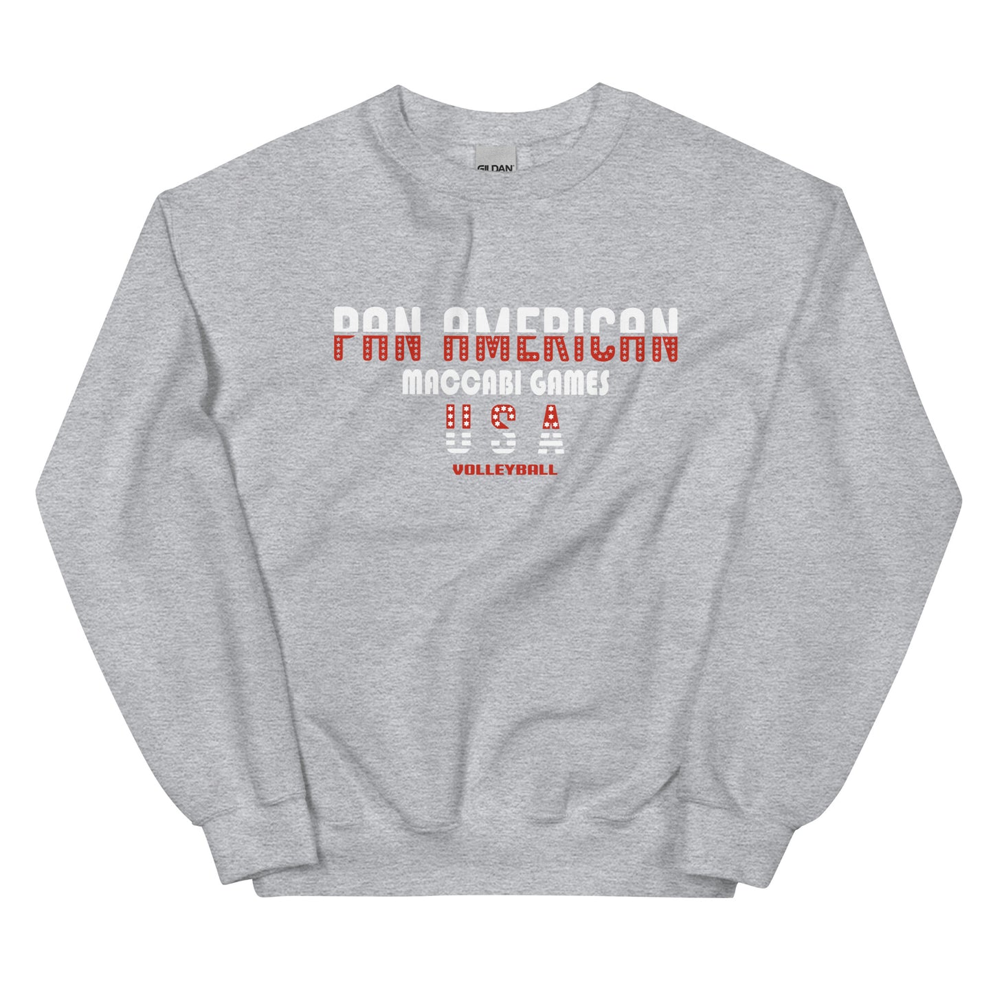Unisex Sweatshirt red and white design
