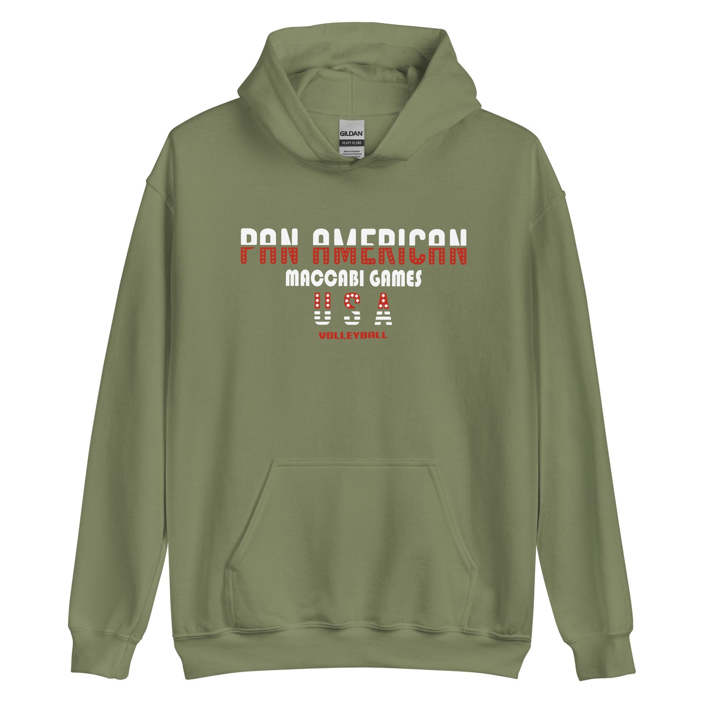 Unisex Hoodie white and red image