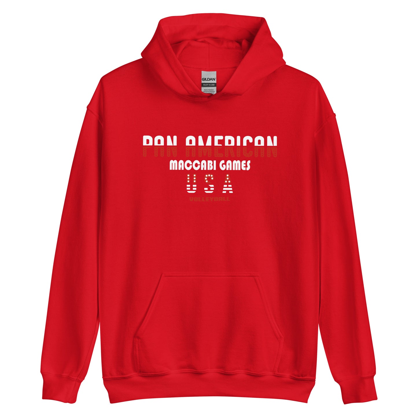 Unisex Hoodie white and red image