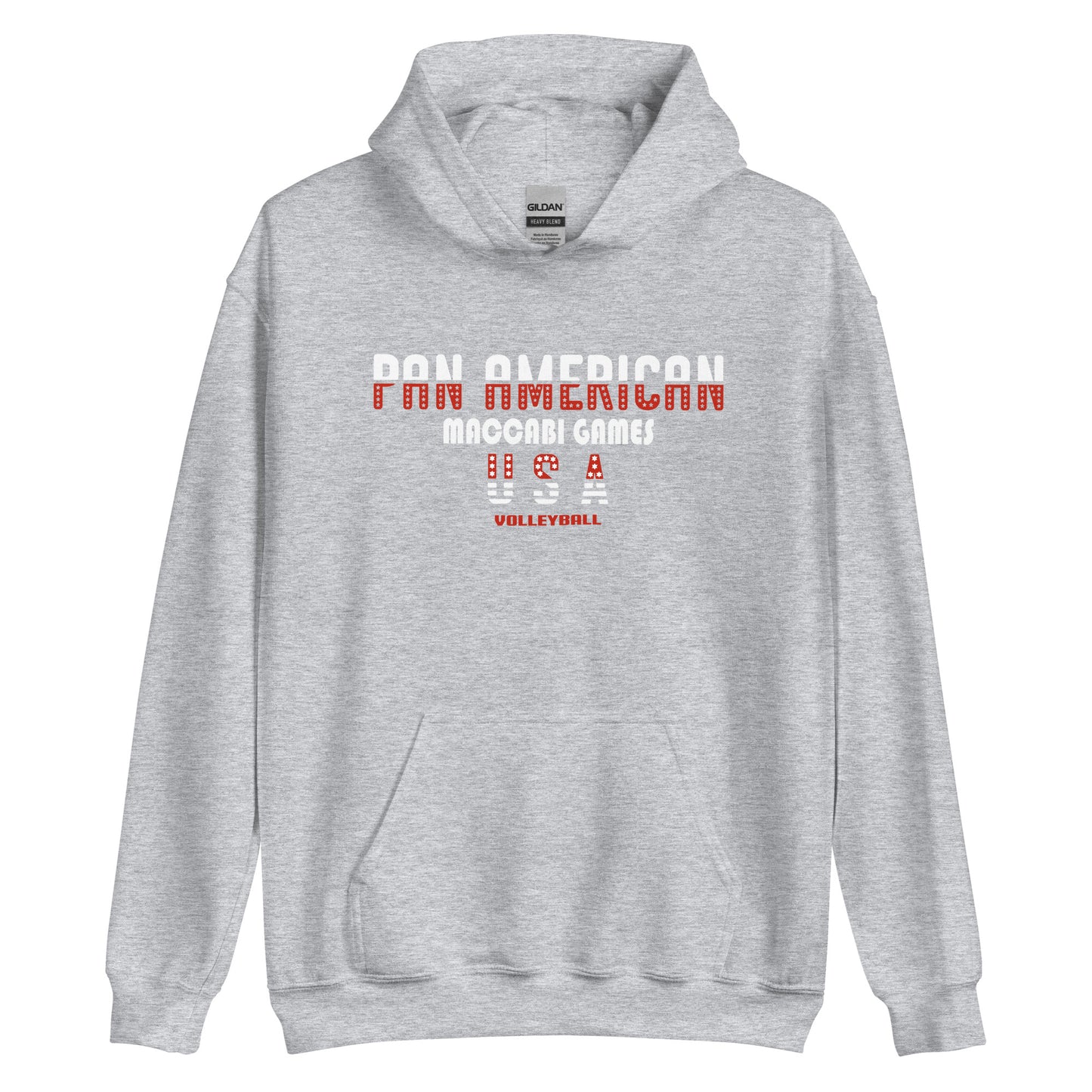 Unisex Hoodie white and red image