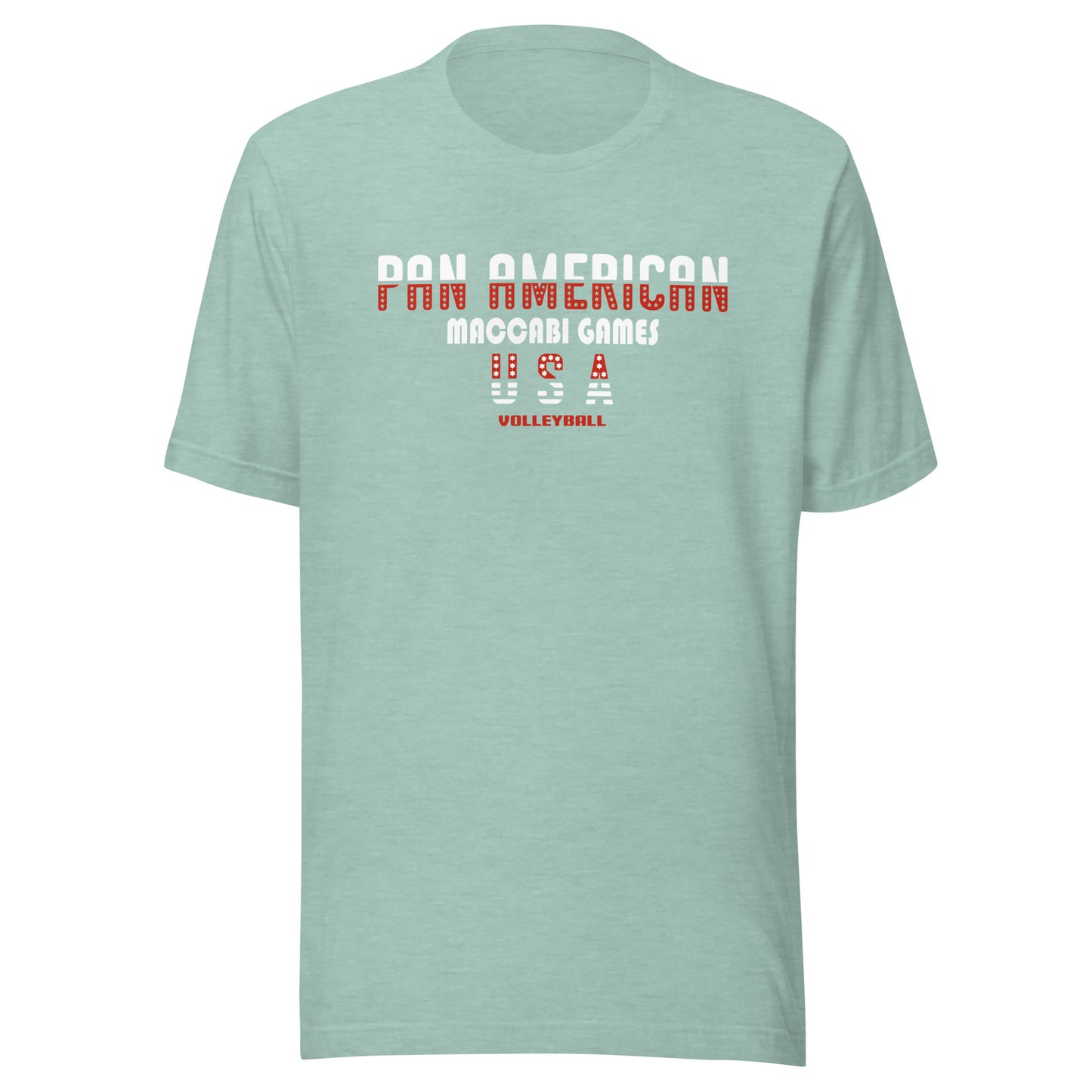 Unisex t-shirt red and white design