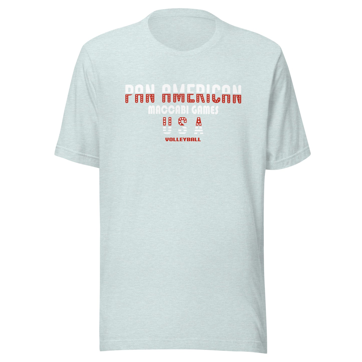 Unisex t-shirt red and white design