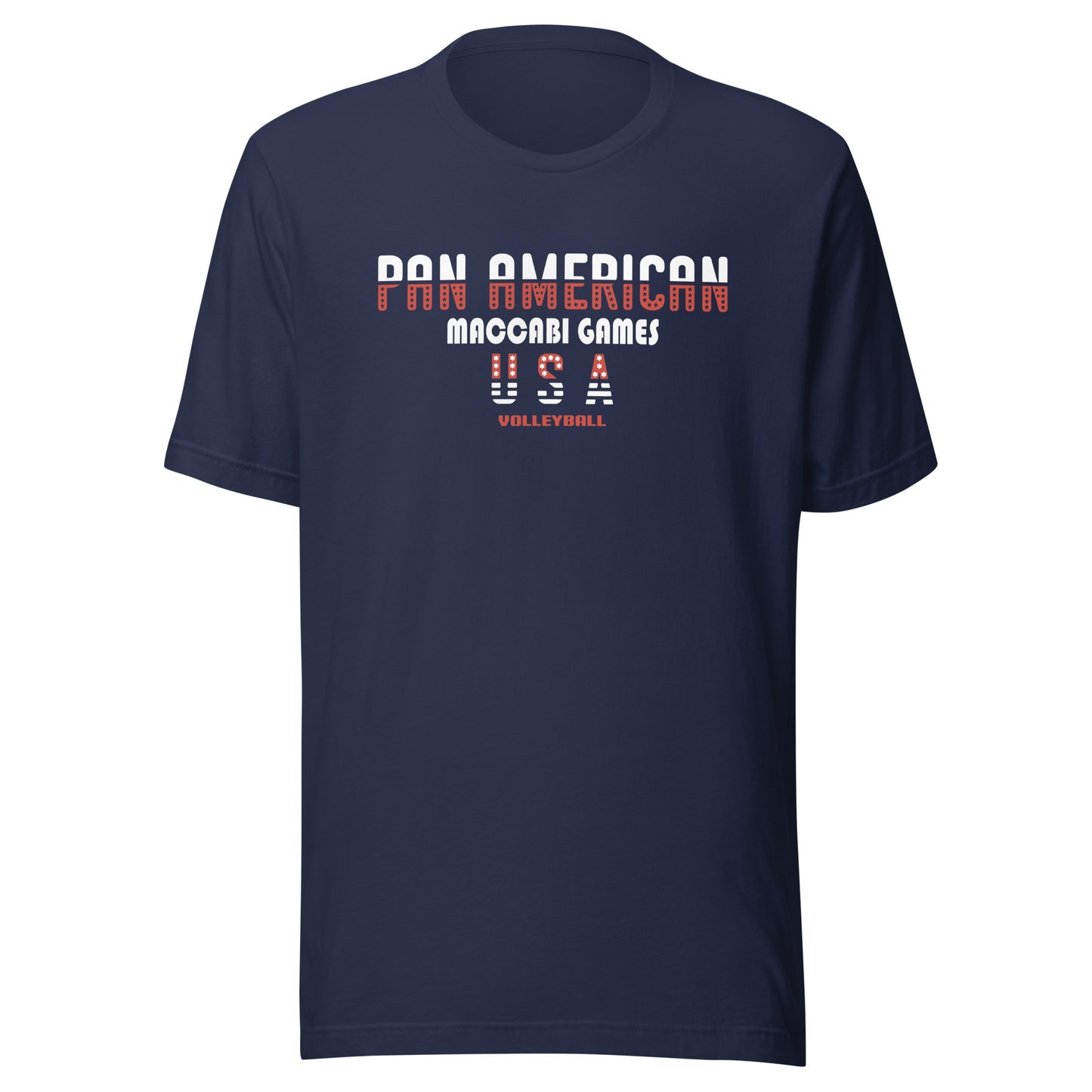 Unisex t-shirt red and white design