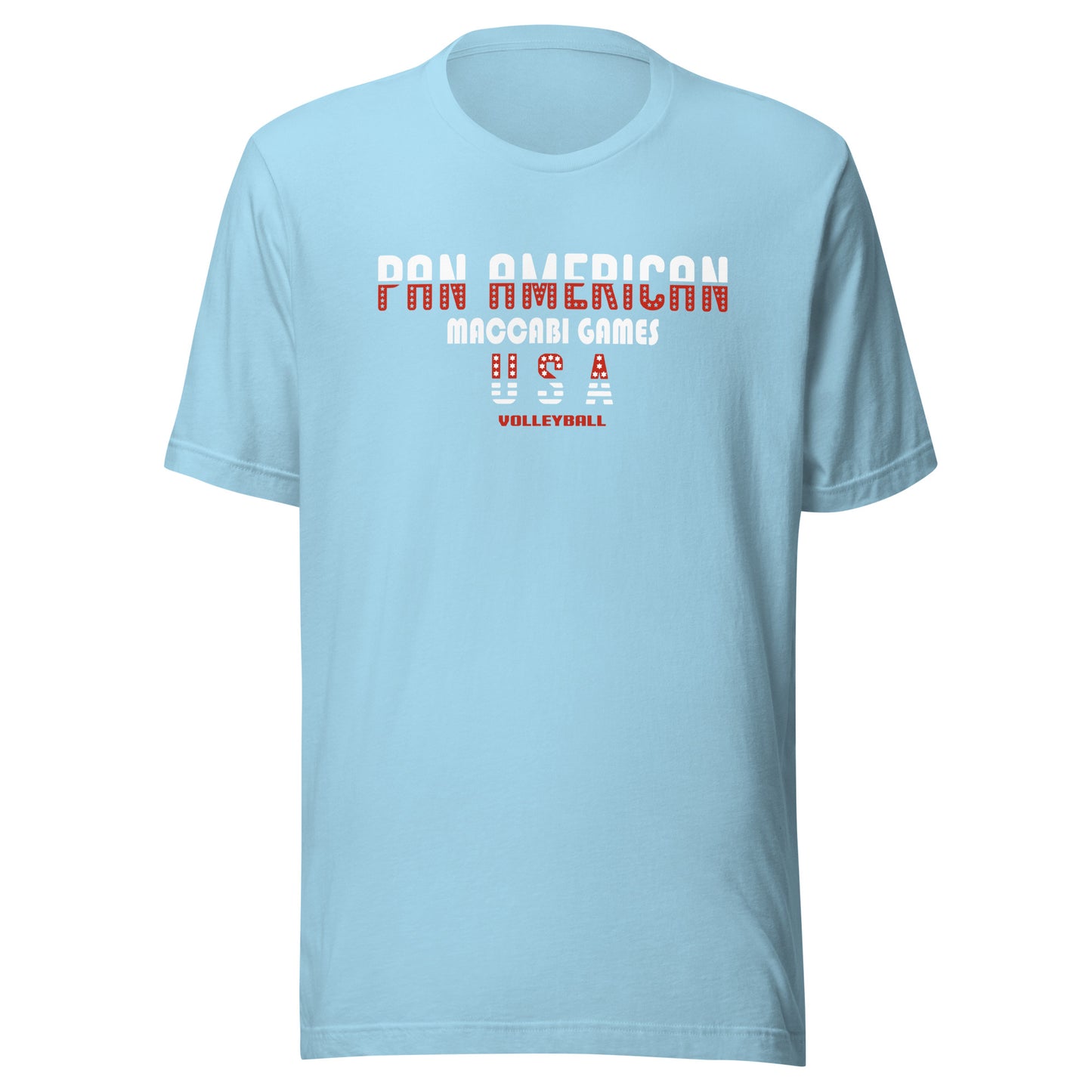 Unisex t-shirt red and white design