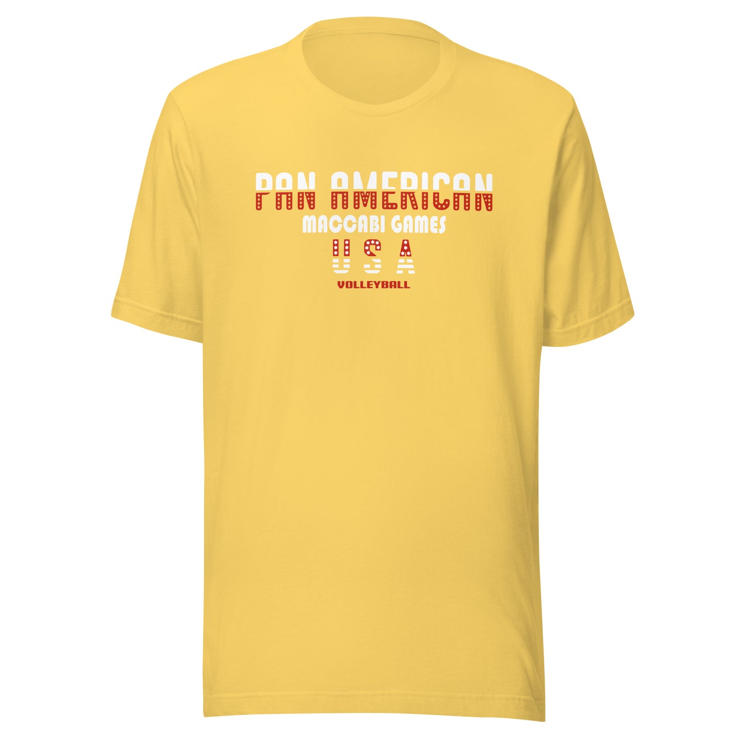 Unisex t-shirt red and white design
