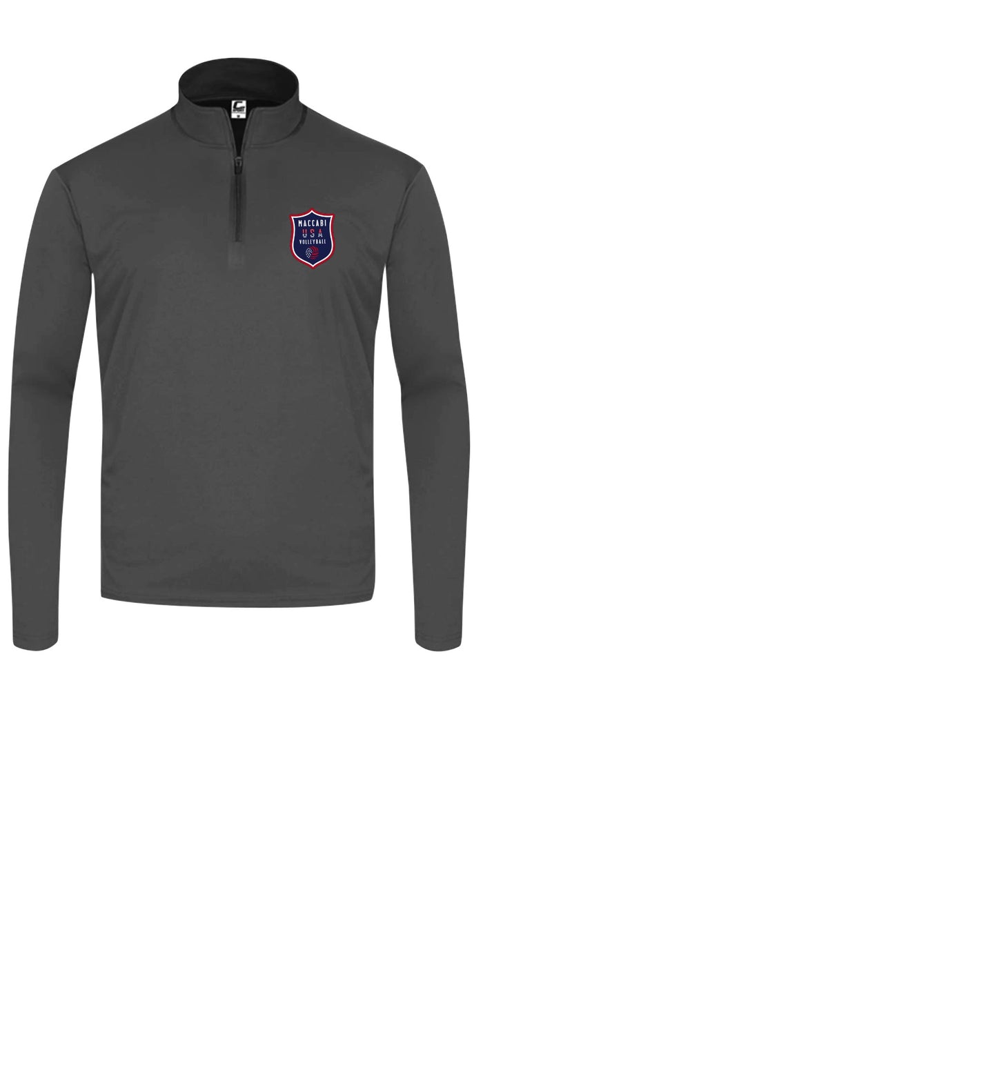Official Maccabi Games Team USA Volleyball Mens Quarter Zip Pullover
