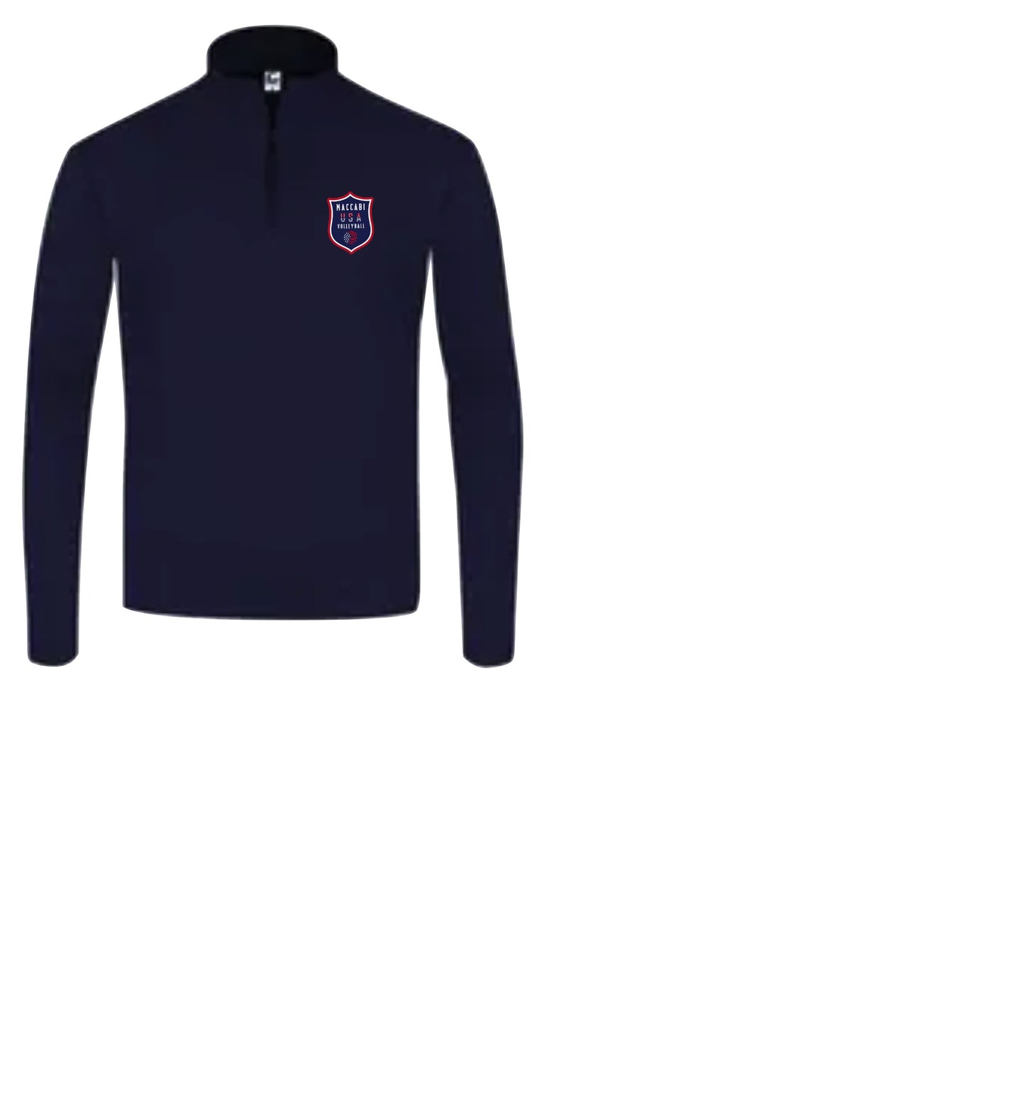 Official Maccabi Games Team USA Volleyball Mens Quarter Zip Pullover