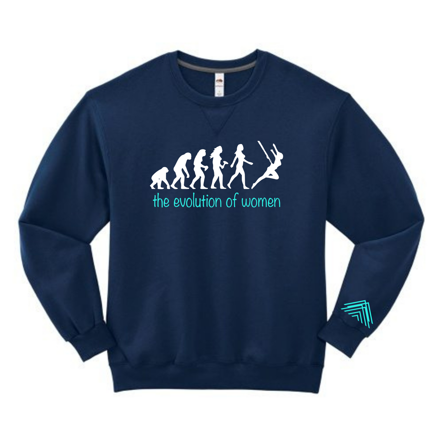 Evolution of Women Crewneck Sweatshirt