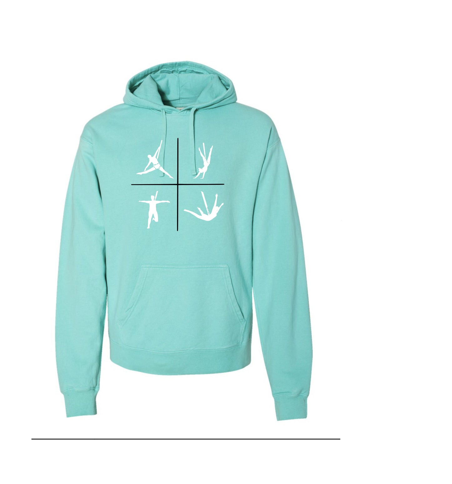 Come Fly Away  With Me Bungee Grid Hoodie Sweatshirt