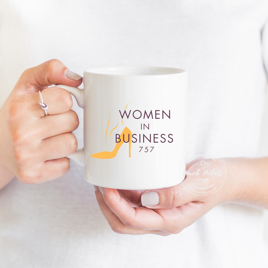 Women in Business 757 White glossy mug