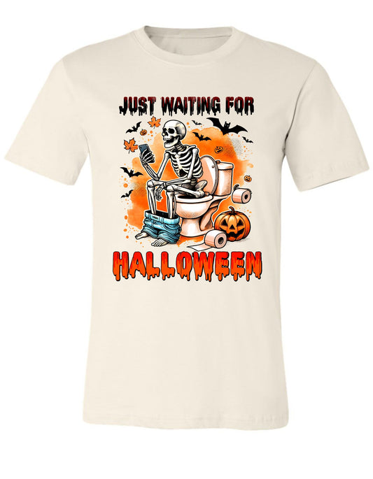 Just Waiting For Halloween T Shirt