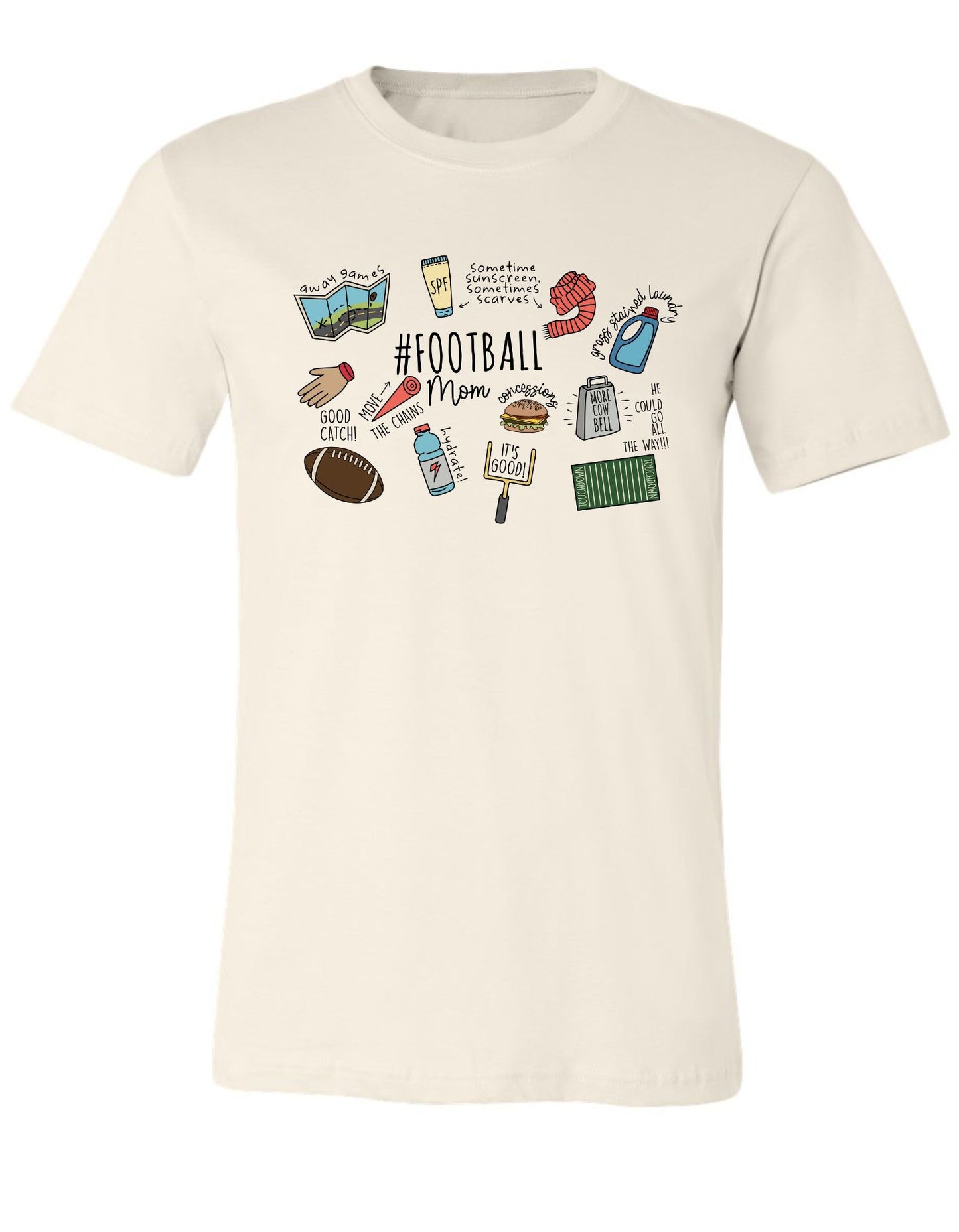 Football Mom T Shirt