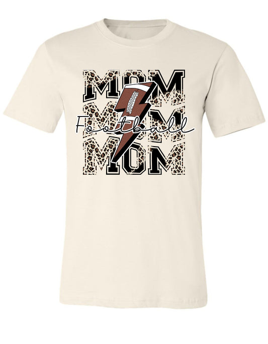 Football Mom (stacked) T Shirt (Copy)