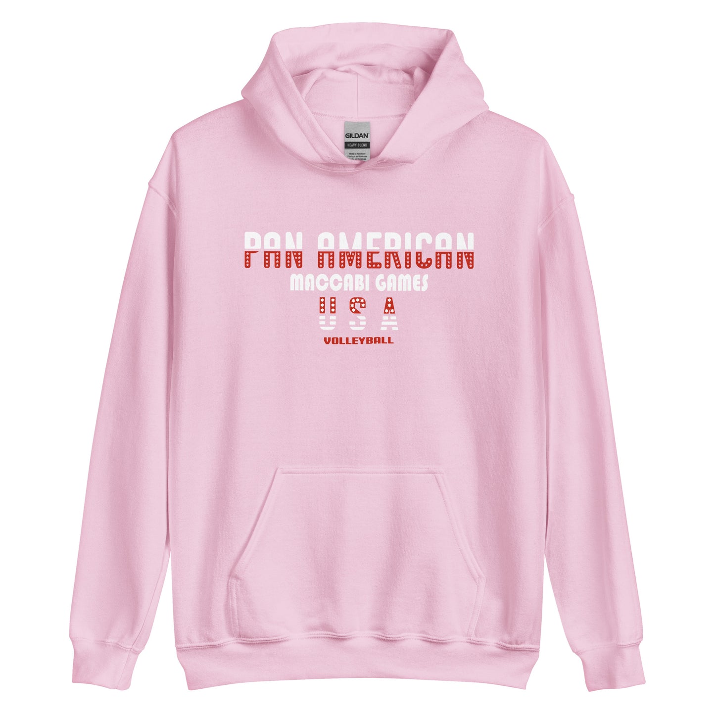 Unisex Hoodie white and red image