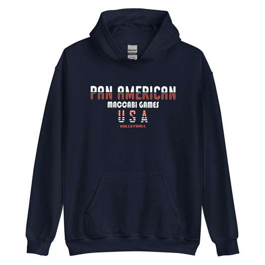Unisex Hoodie white and red image