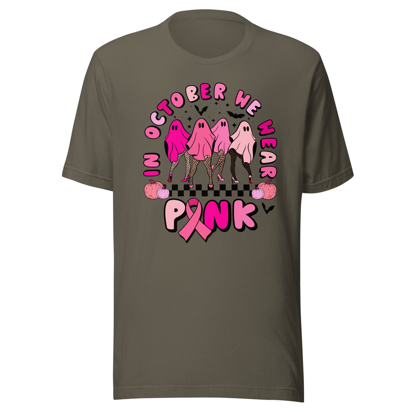 In October We Wear Pink Unisex t-shirt