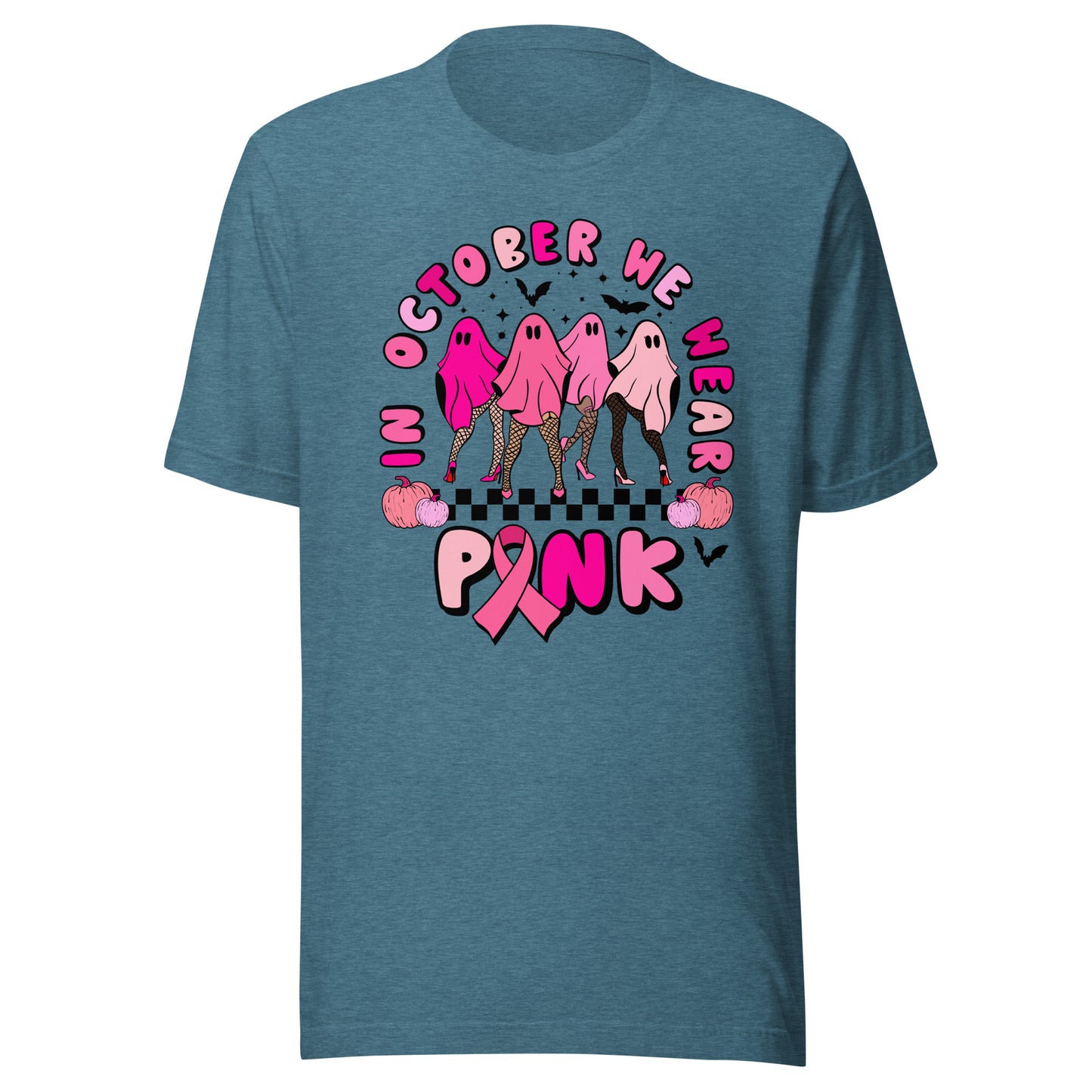 In October We Wear Pink Unisex t-shirt