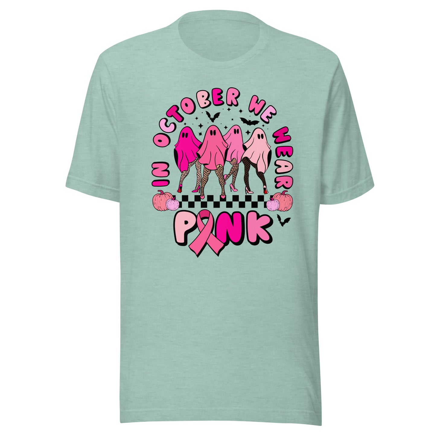 In October We Wear Pink Unisex t-shirt