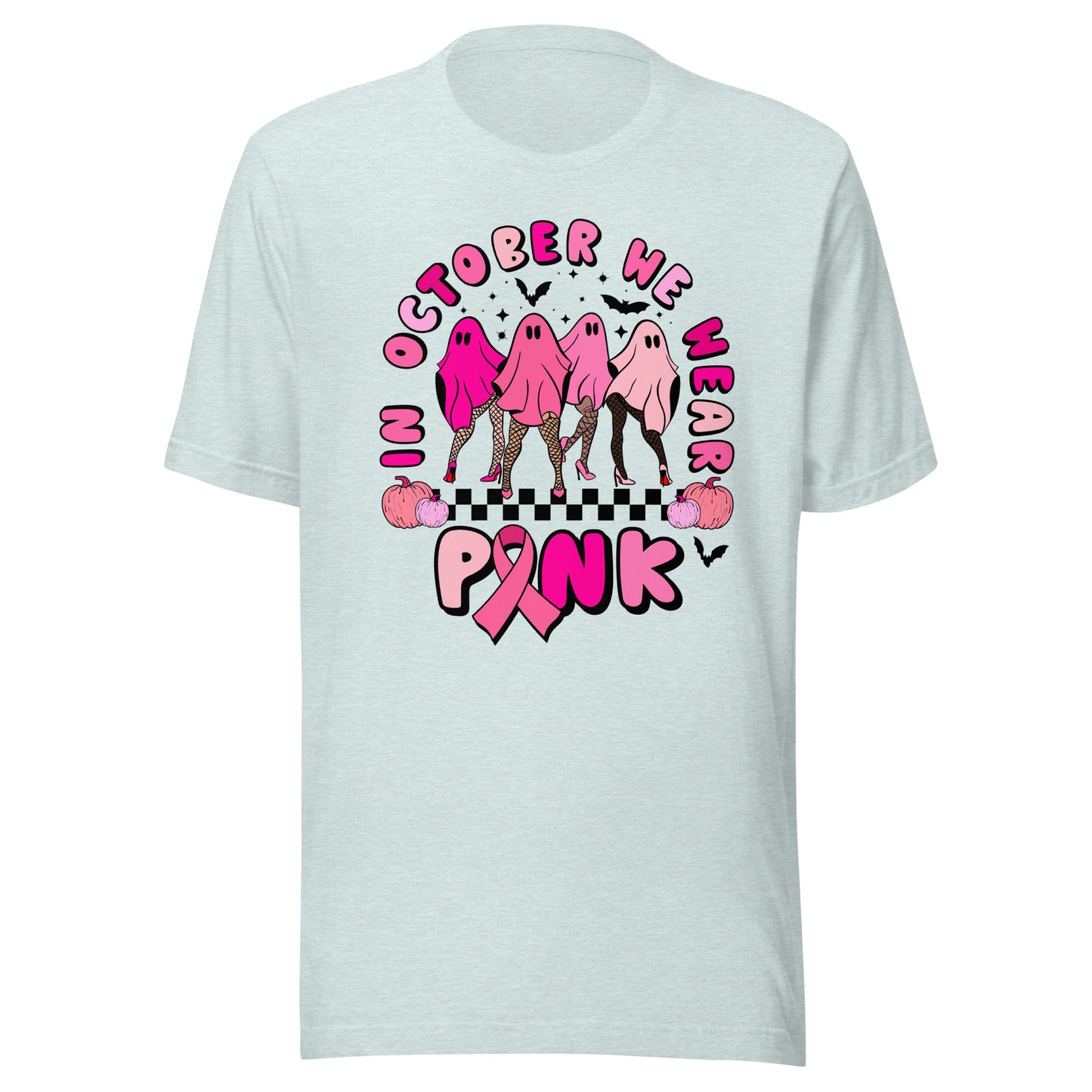 In October We Wear Pink Unisex t-shirt