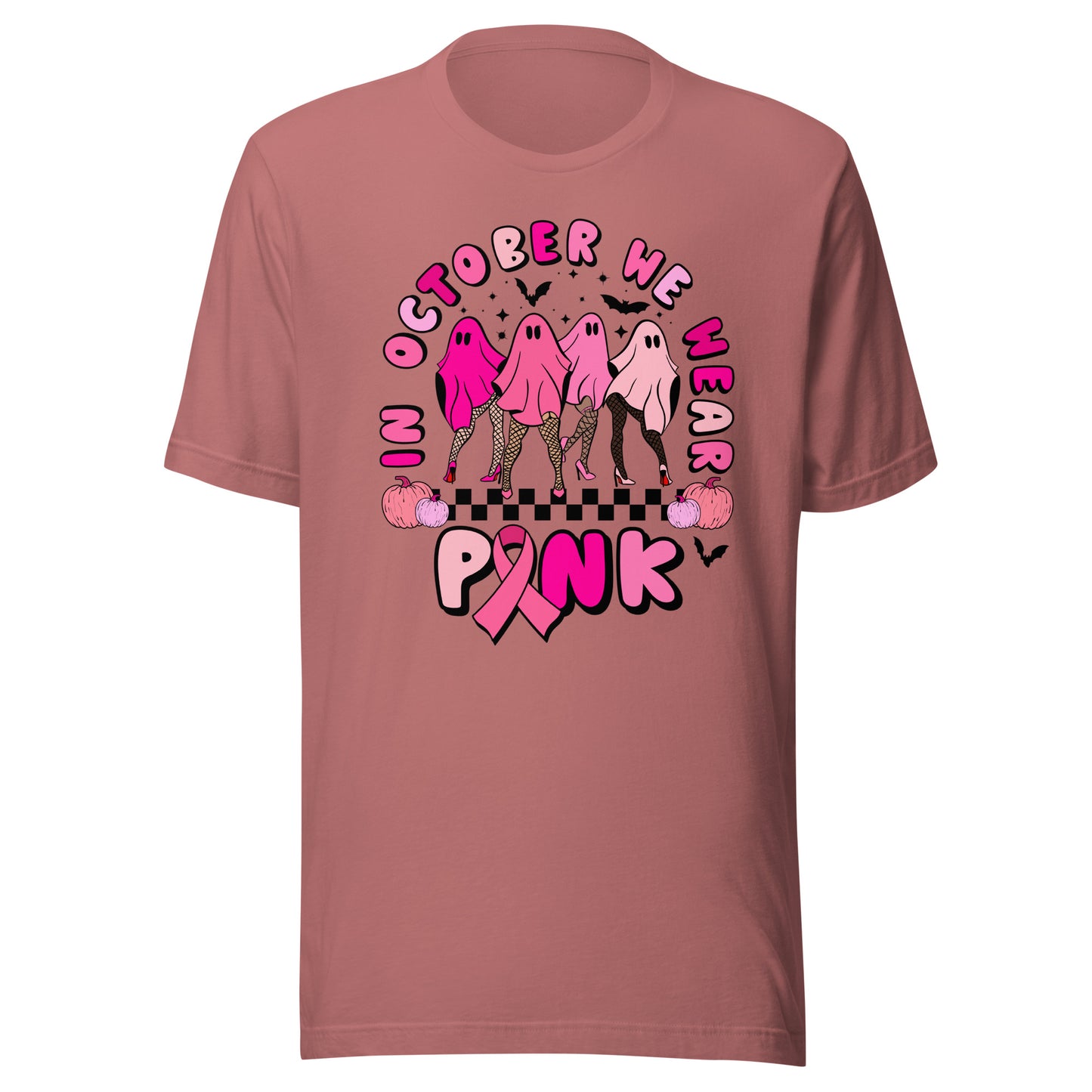 In October We Wear Pink Unisex t-shirt
