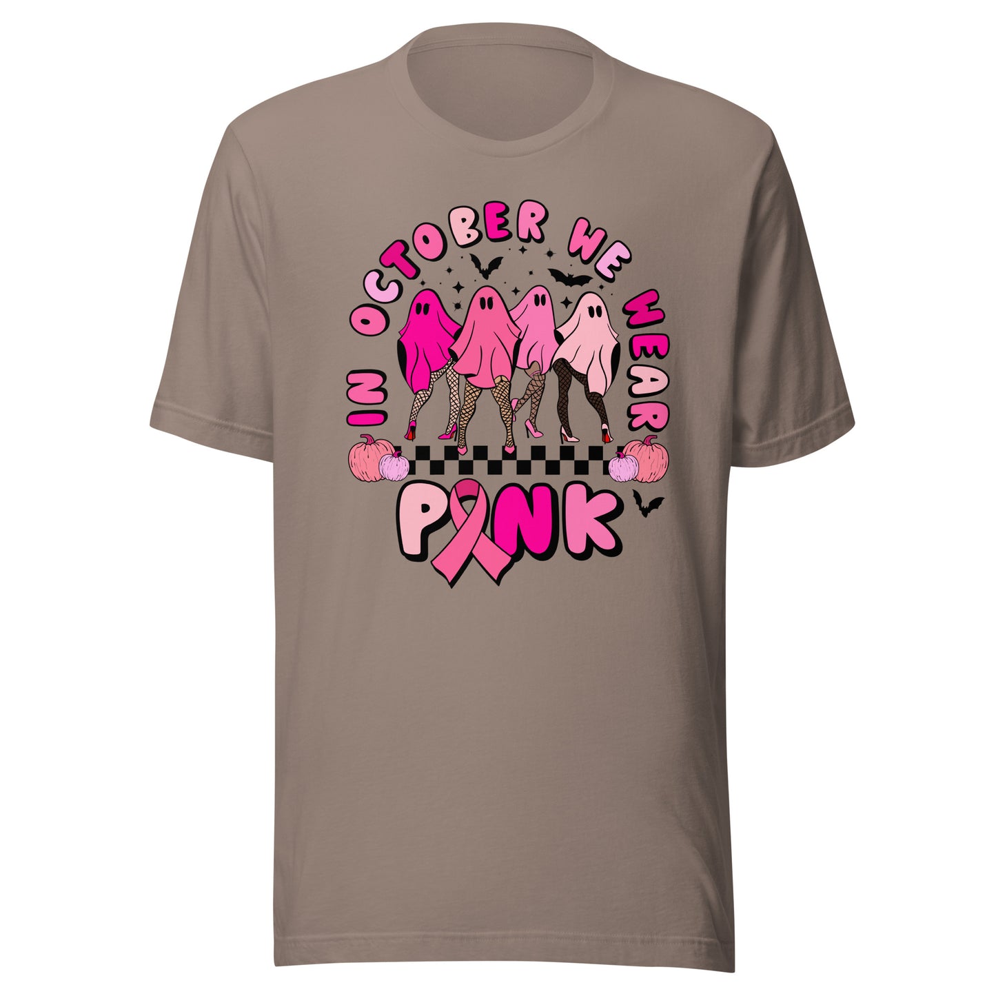 In October We Wear Pink Unisex t-shirt