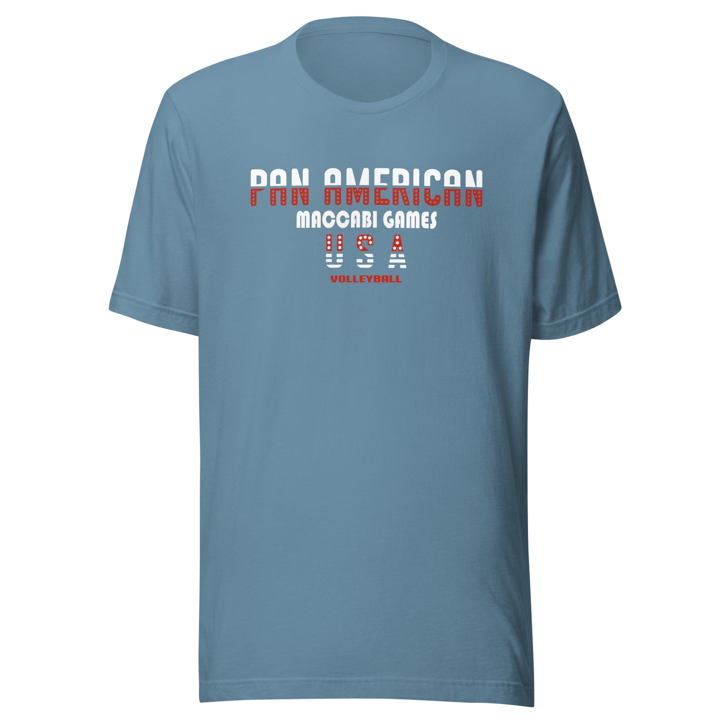 Unisex t-shirt red and white design