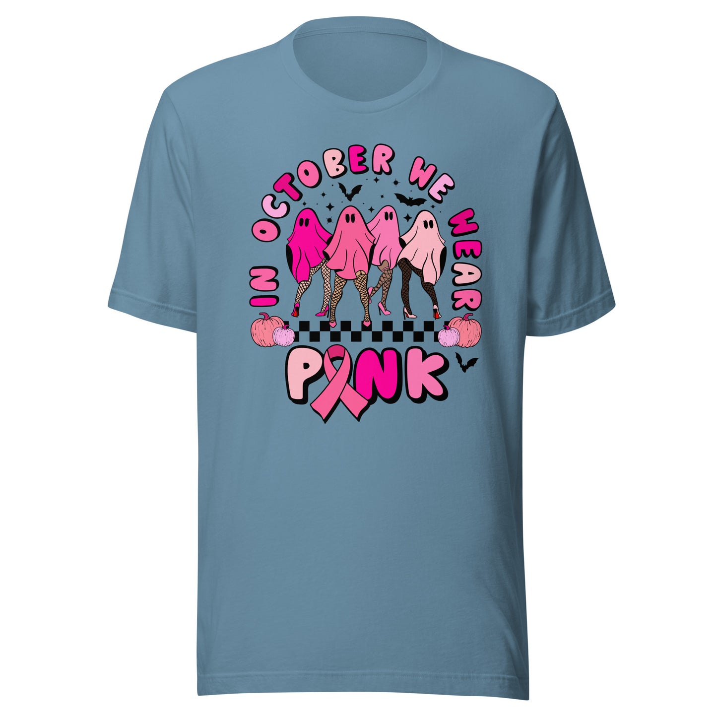 In October We Wear Pink Unisex t-shirt