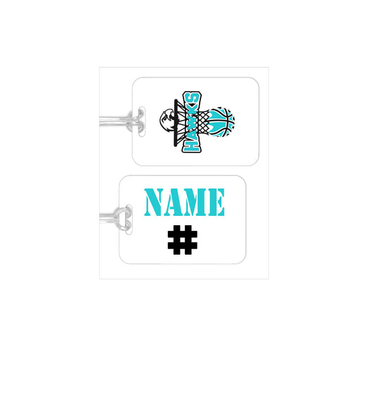 Hawks Personalized  Bag Tag
