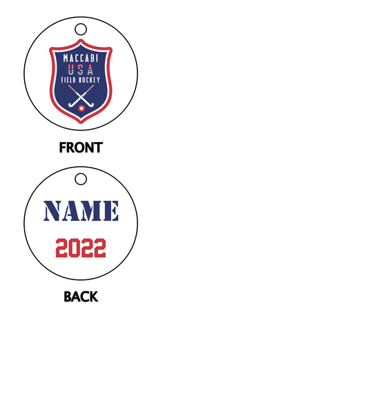 Official Maccabi Games Team USA Field Hockey Ornament