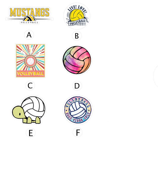 Hugo Owens Mustang Volleyball Stickers
