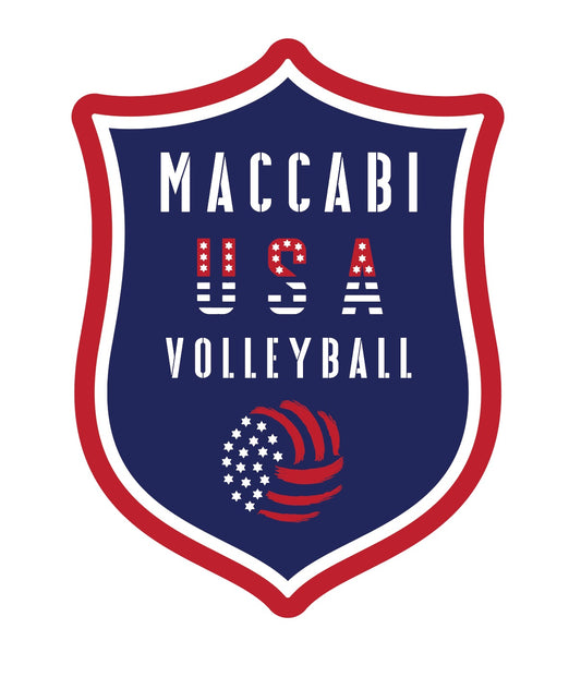 Official Maccabi Games Team USA Volleyball Stickers