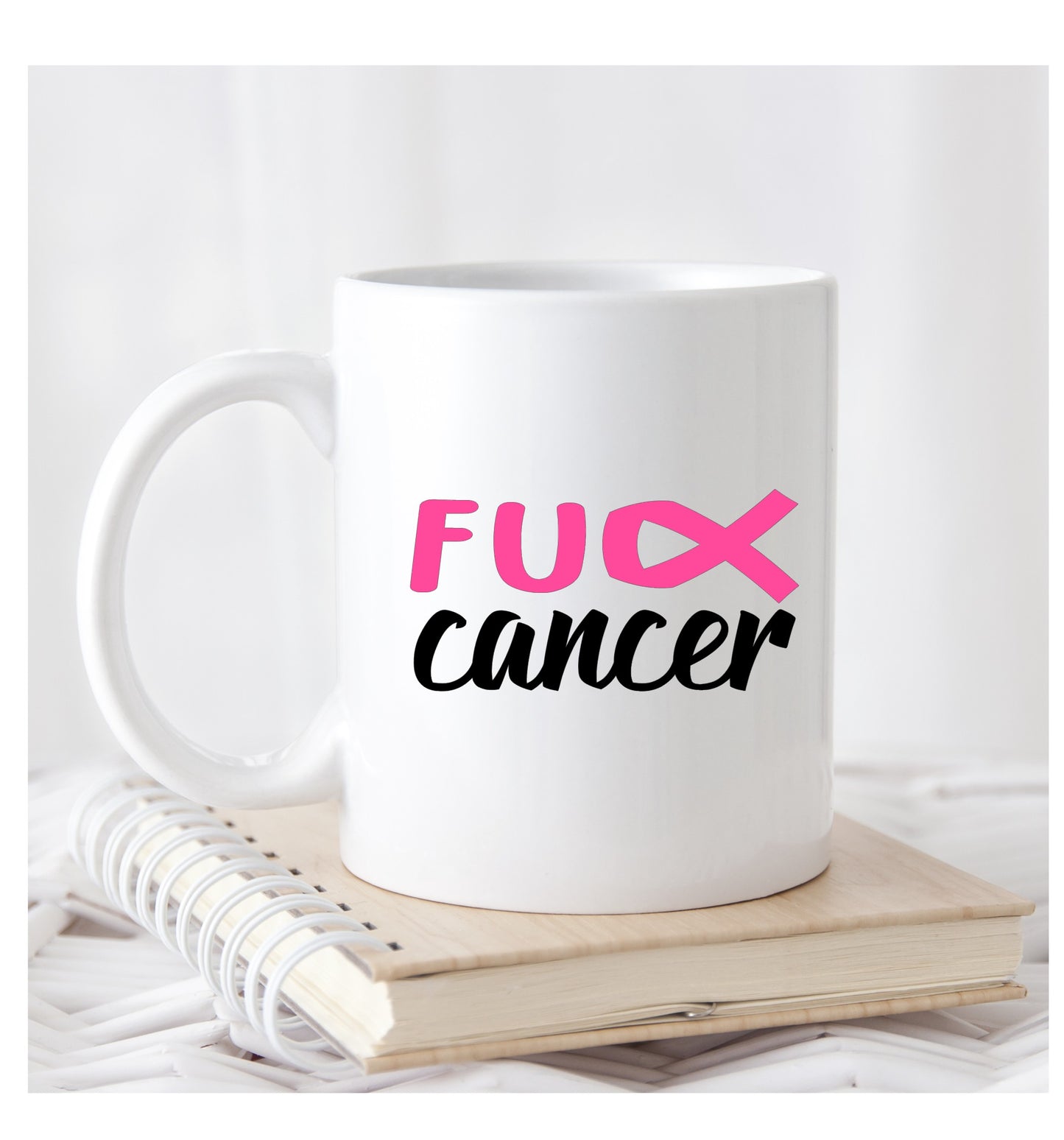 FU cancer White Ceramic Coffee/Tea Mug