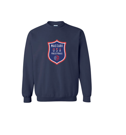 Official Maccabi Games Team USA Volleyball Crewneck Sweatshirt