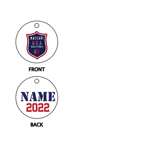 Official Maccabi Games Team USA Volleyball Ornament