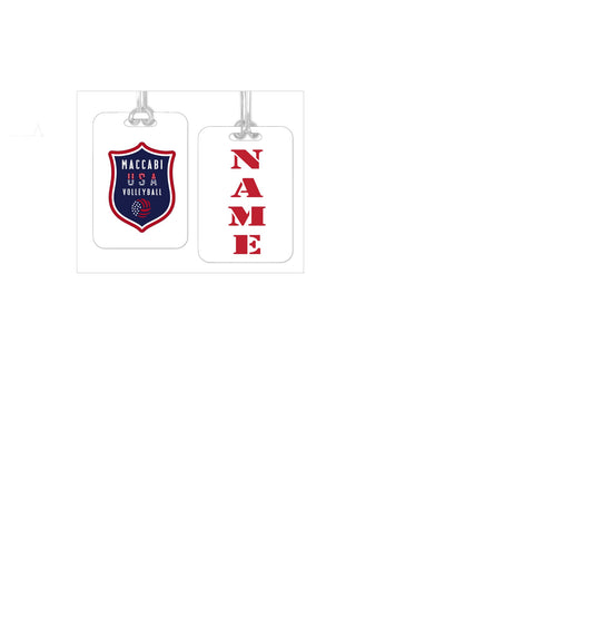 Official Maccabi Games Team USA Volleyball Bag Tag