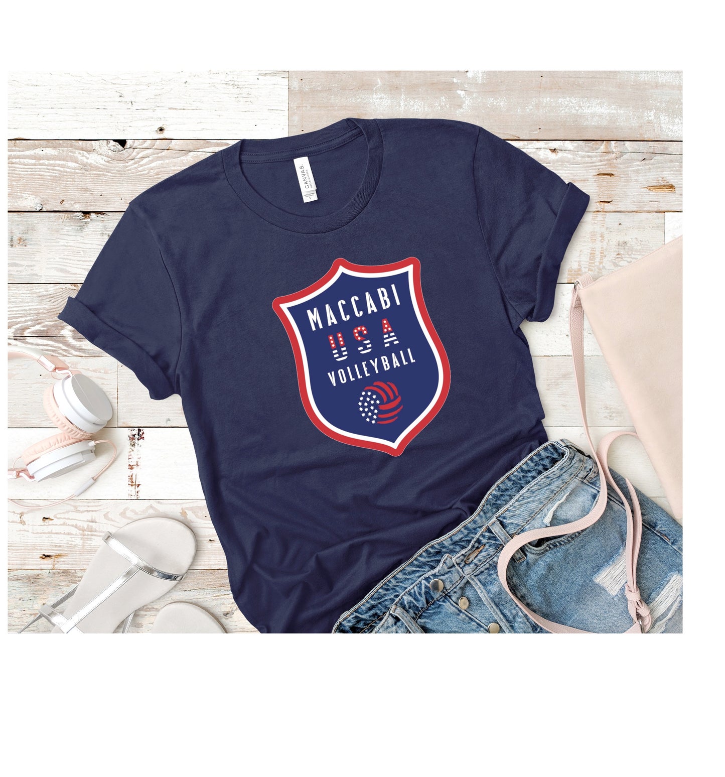 Official Maccabi Team USA Volleyball Unisex T-Shirt